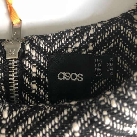 ASOS CROP TWEED SHORT SLEEVE TOP - Picture 5 of 8